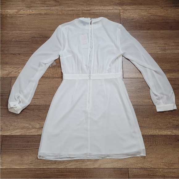 Last chance  White Long Sleeve Dress - Picture 7 of 13
